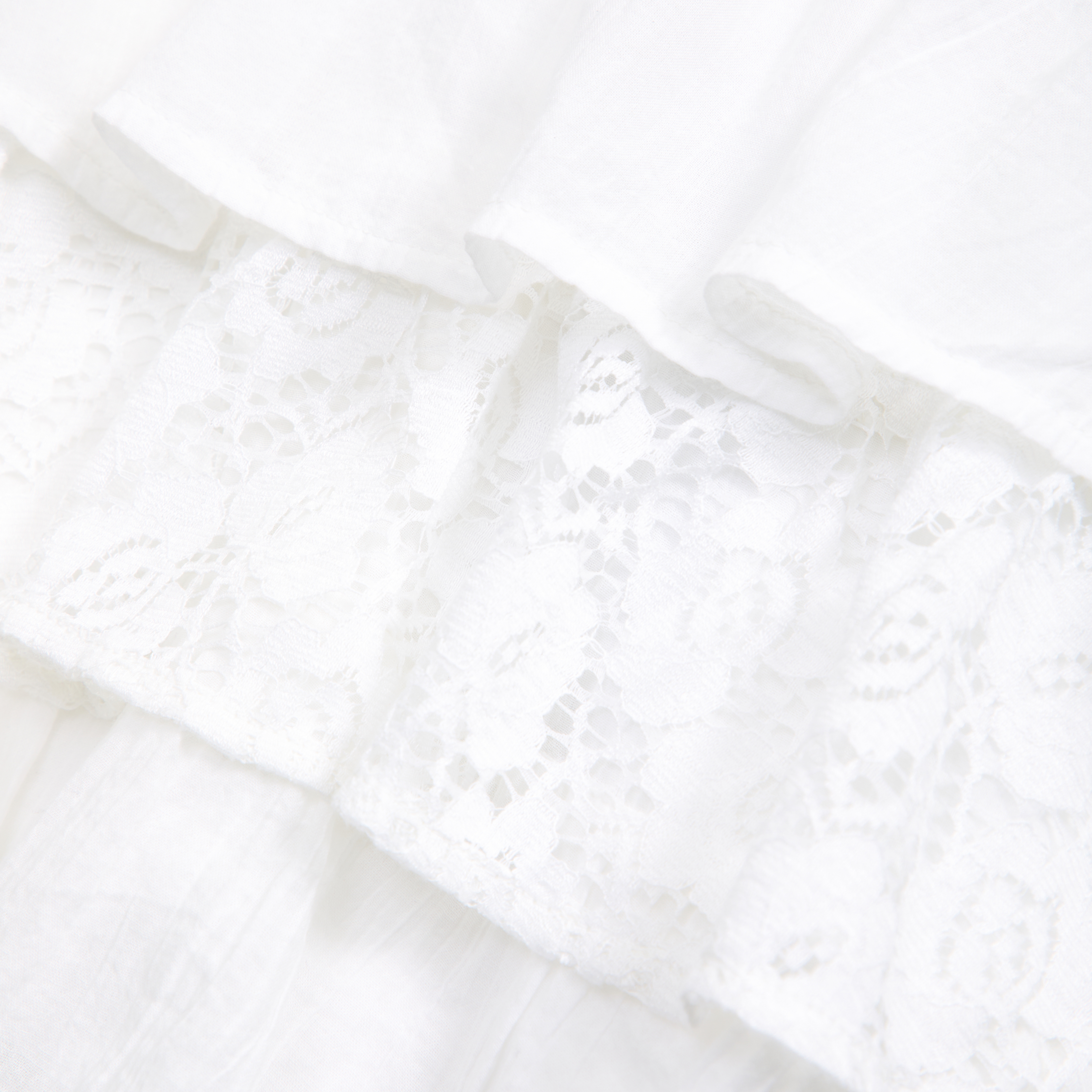 Abercrombie & Fitch Ruffle And Lace Mini Skort In White