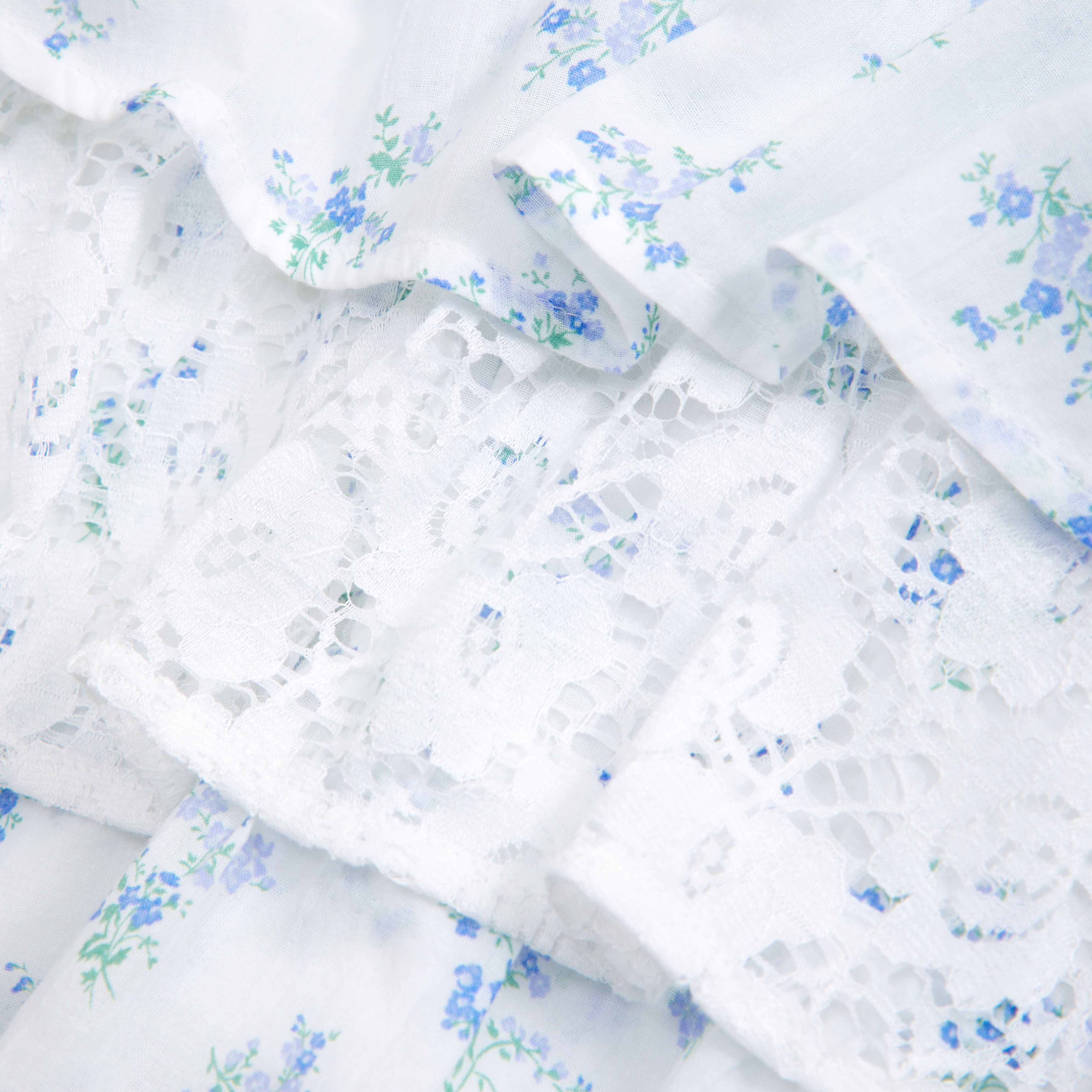 Abercrombie & Fitch Lace Ruffle Micro Mini Skort In Multi