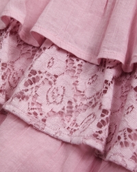 lace ruffle micro mini skort