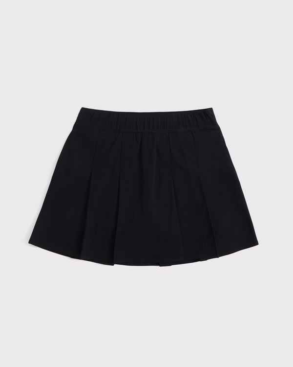 uniform traveler pleated skort, Black view 1