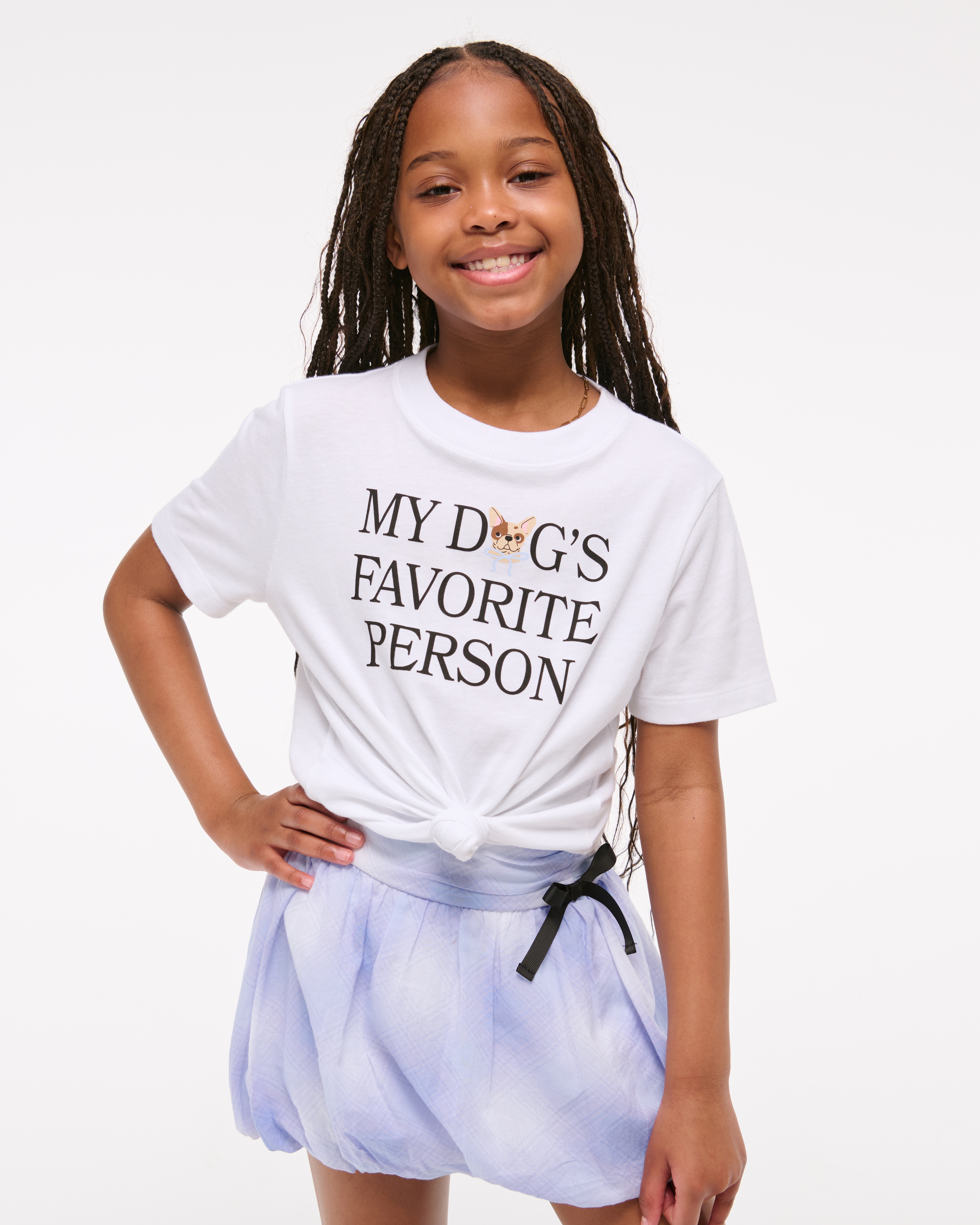 Abercrombie & Fitch Kids' Plaid Bubble Hem Mini Skort