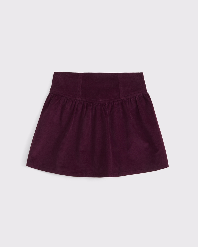 drop-waist skort