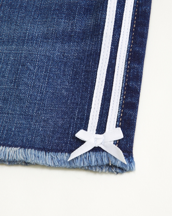 graphic denim skort, Dark Wash view 2