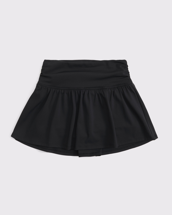 ypb cinched mini skort, Black view 1