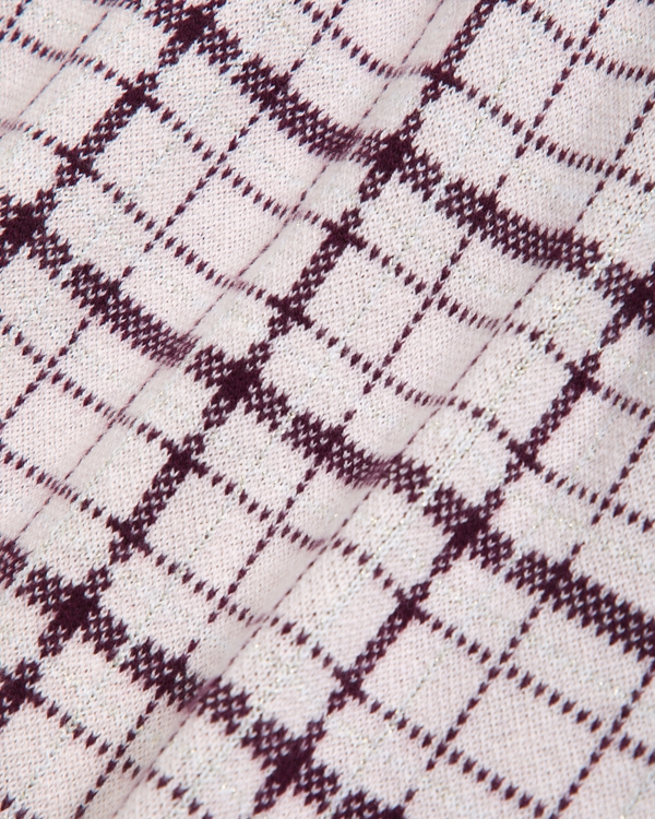 sweater skort, Light Pink Plaid view 2