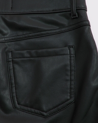 vegan leather mini skort