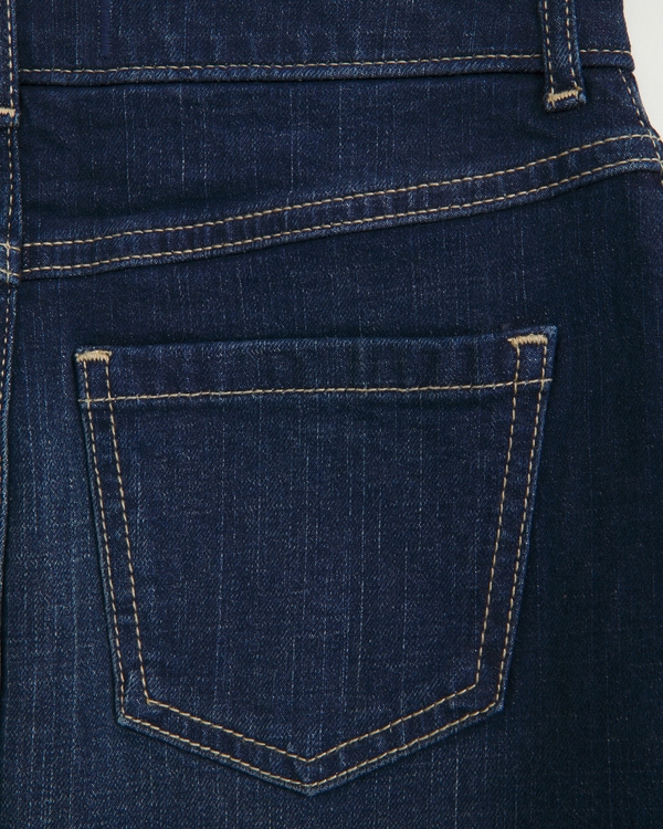 beaded denim mini skort