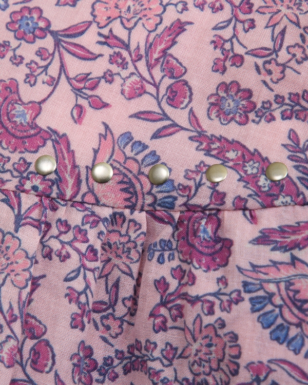 boho tiered mini skort, Pink Pattern view 2