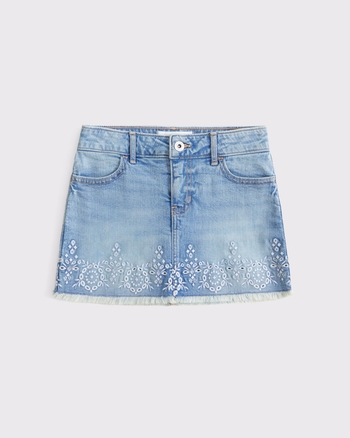 low rise denim mini skort from Abercrombie & Fitch - $29.99