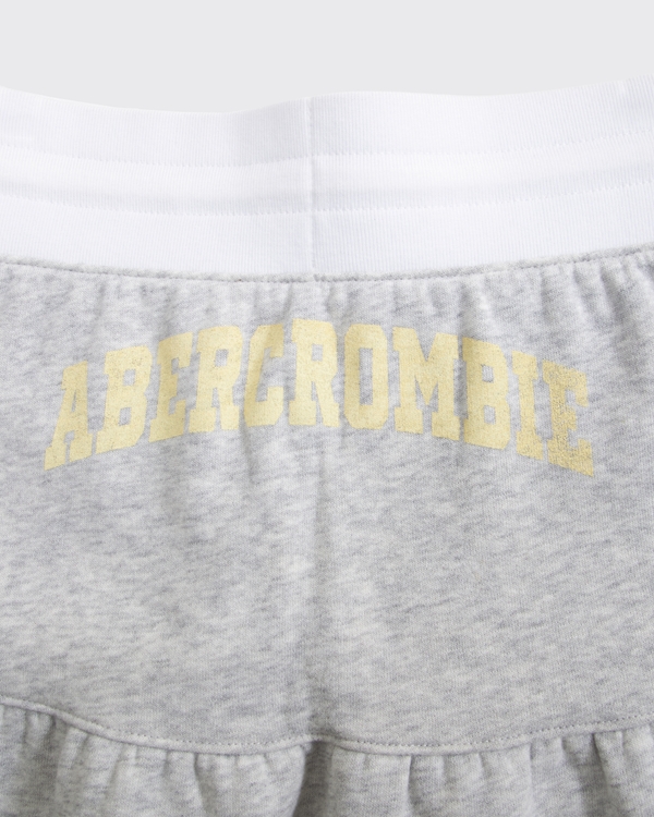 ypb ruffle mini skort, Light Gray view 2