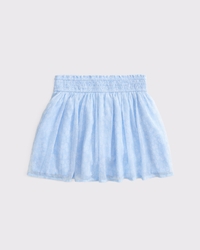 smocked waistband mini skort