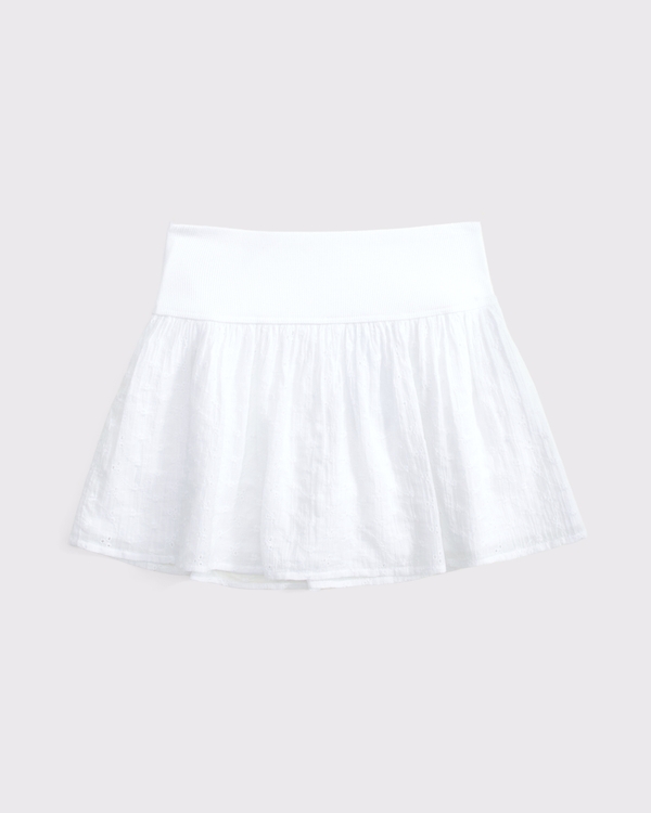 lace mini skirt, White view 2