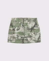low rise cargo mini skort