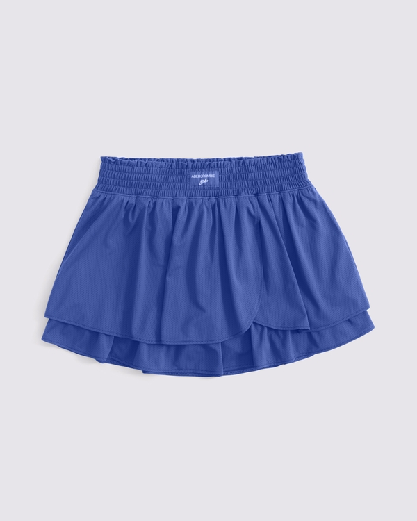 ypb tiered ruffle active skirt, Violet Blue view 1
