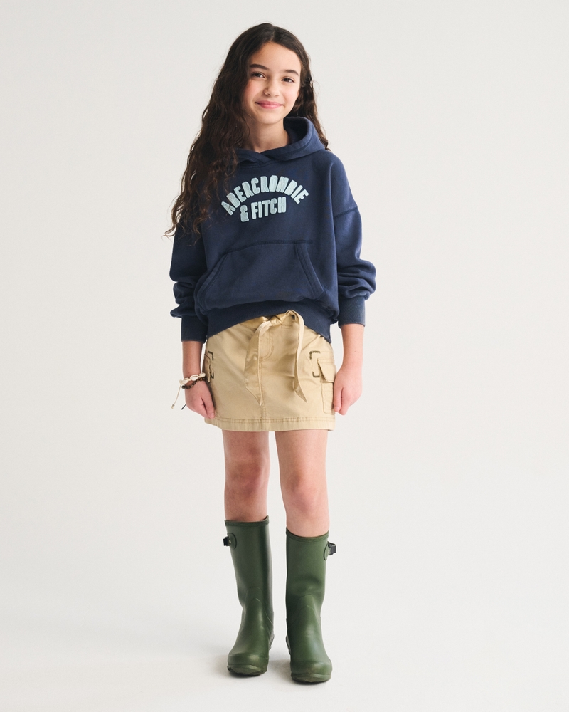 pleated wrap mini skort