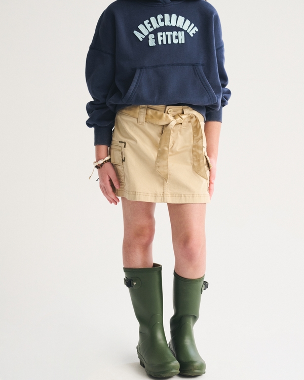 low rise cargo mini skort