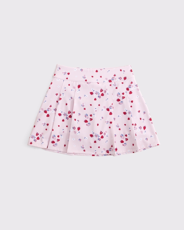 ypb pleated mini skort, Light Pink Pattern view 2