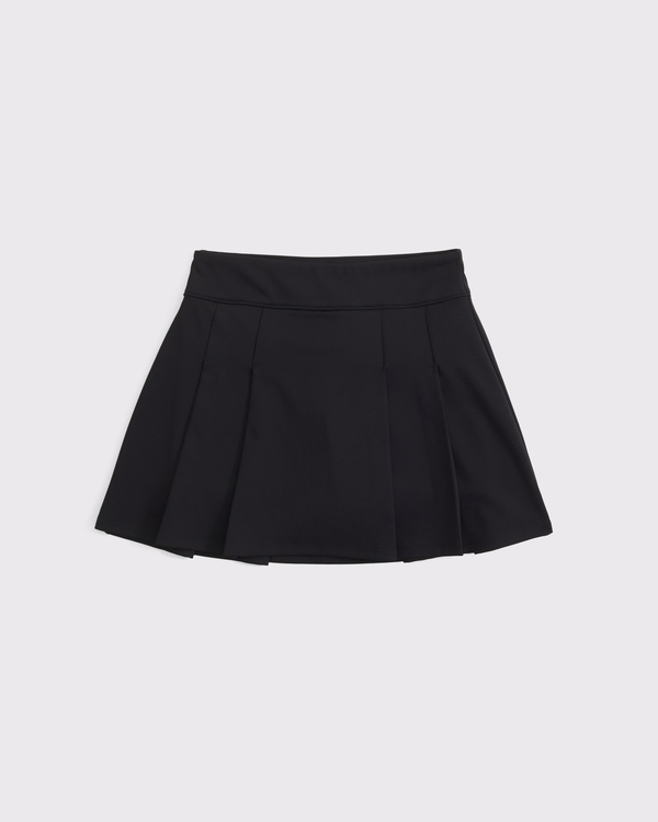 ypb pleated mini skort, Black view 1