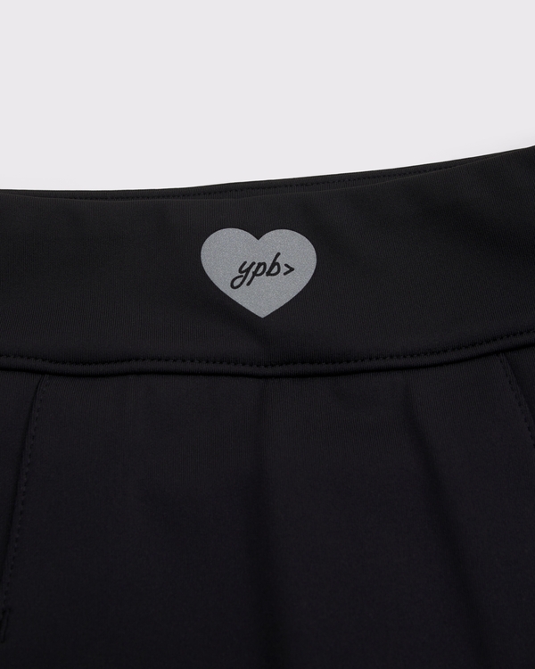 ypb pleated mini skort, Black view 2