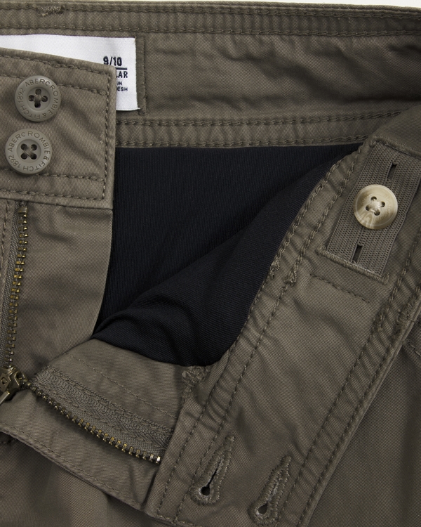 cargo twill skirt, Brown view 2