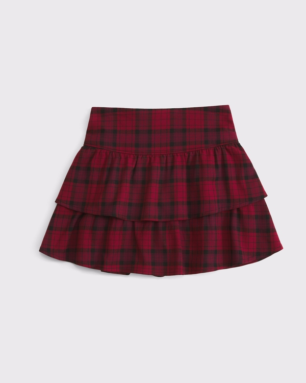 tiered ruffle mini skort