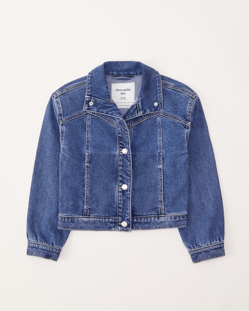 chicas chaqueta de denim chicas ofertas Abercrombie