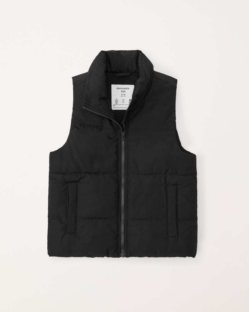 Men's Lightweight Puffer Vest in Black | Size XL | Abercrombie & Fitch