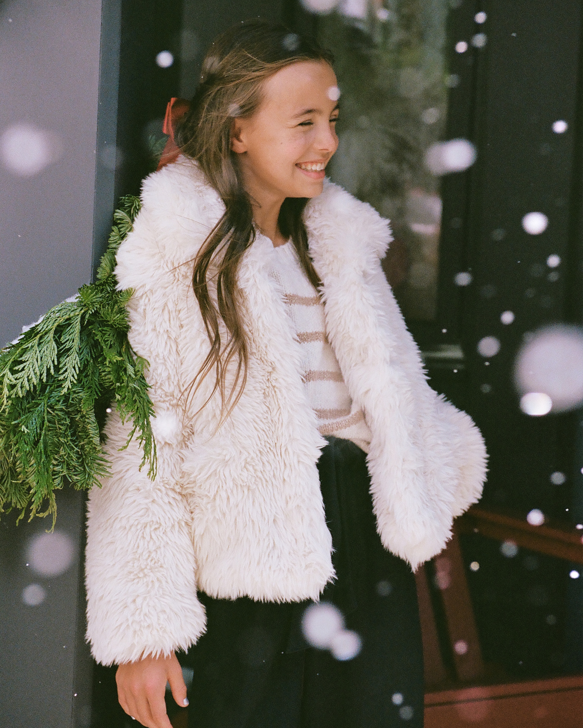 Fur jacket 2025 for girl