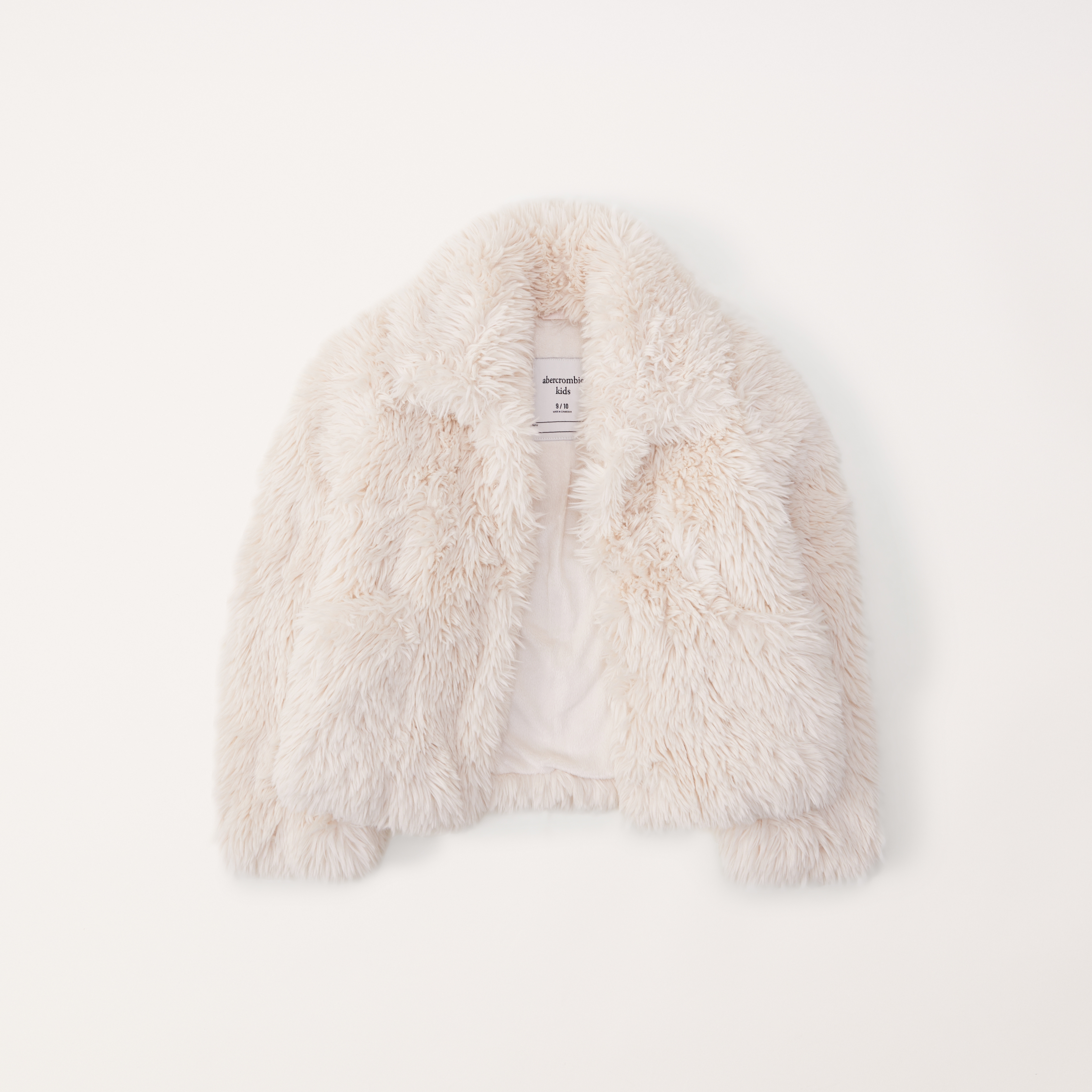 White fur clearance coat for kids