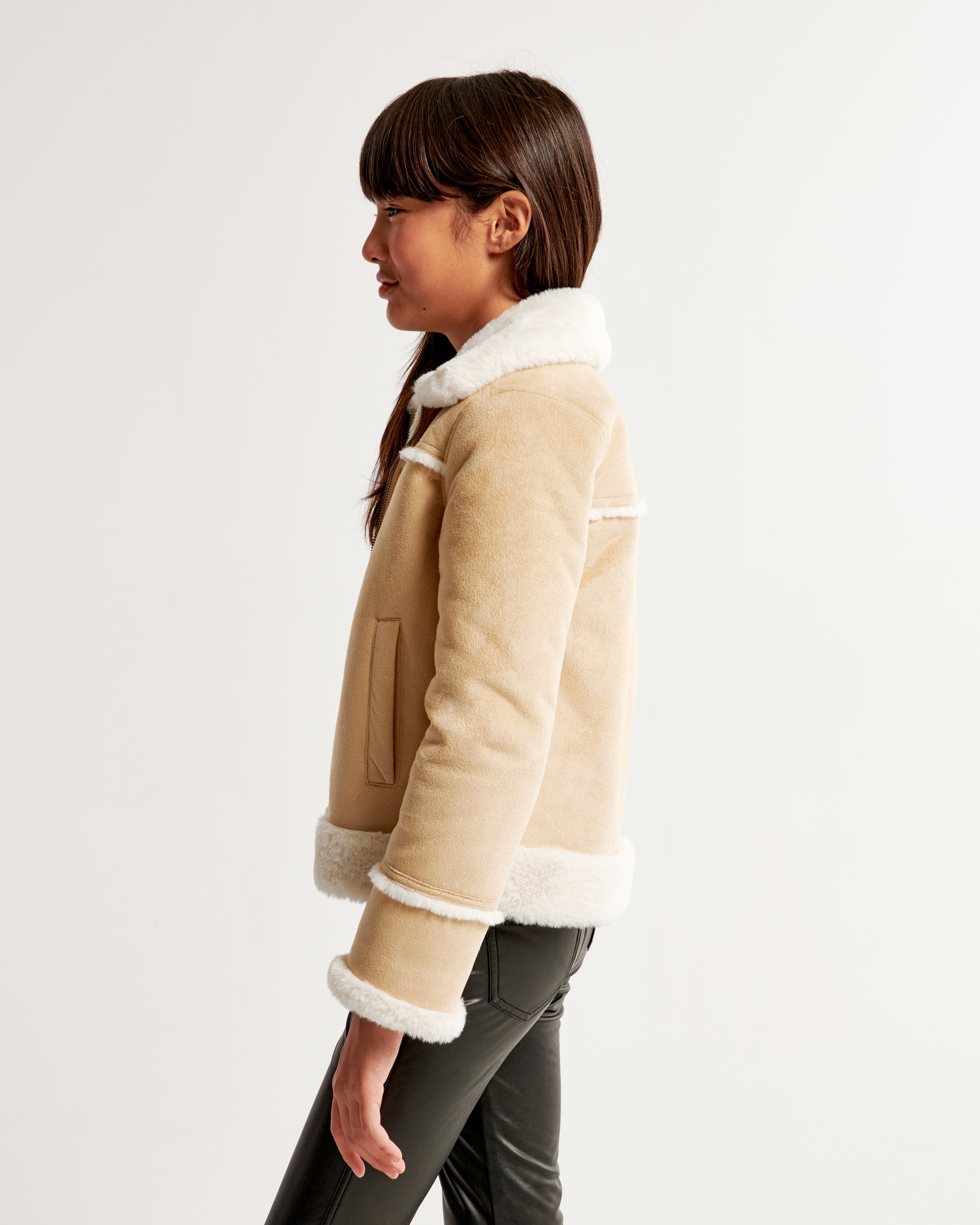 Girls suede clearance jacket