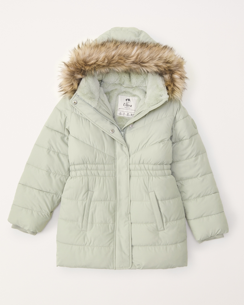 Water-Resistant Hooded Faux-Fur-Lined Parka for Women