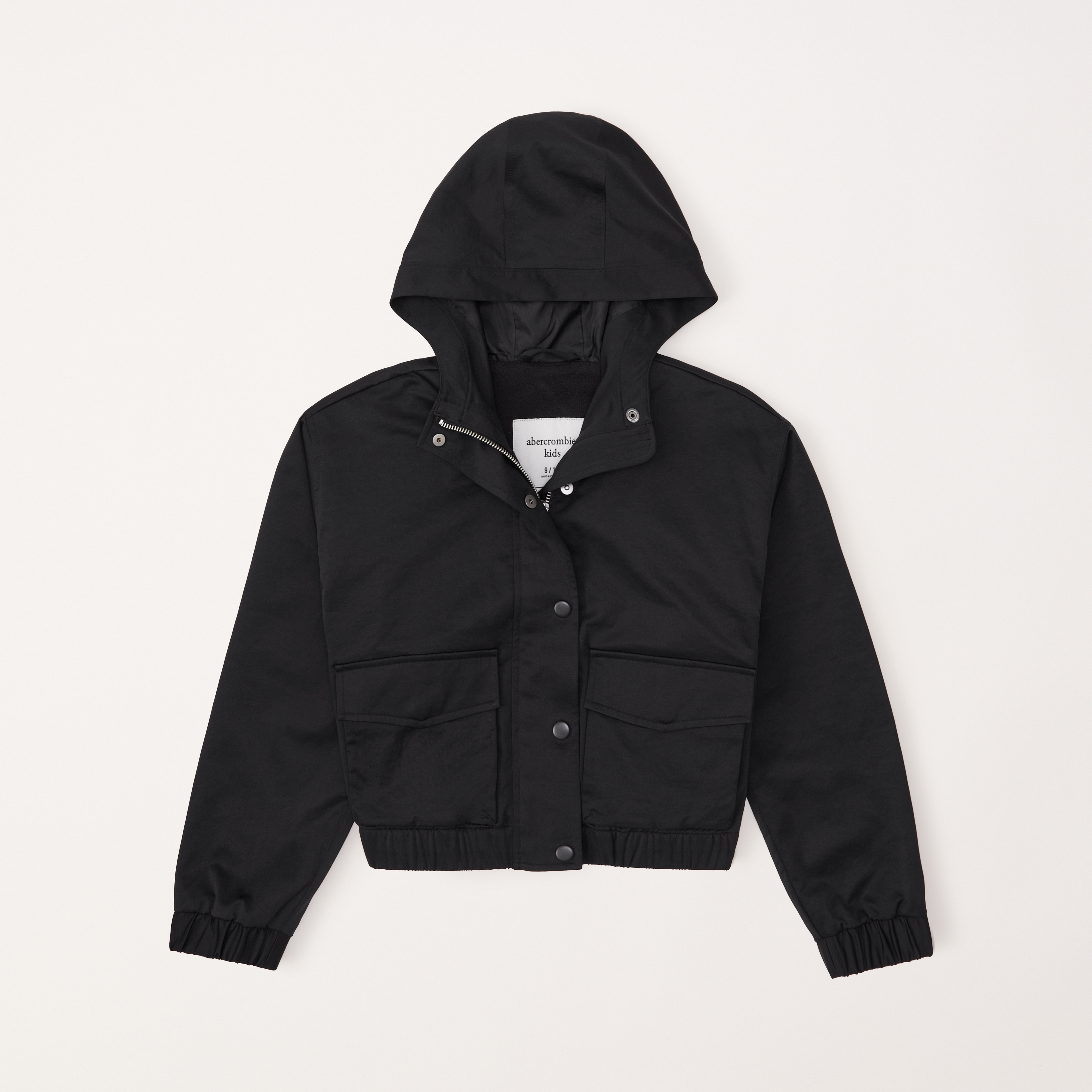 Girls hotsell black windbreaker