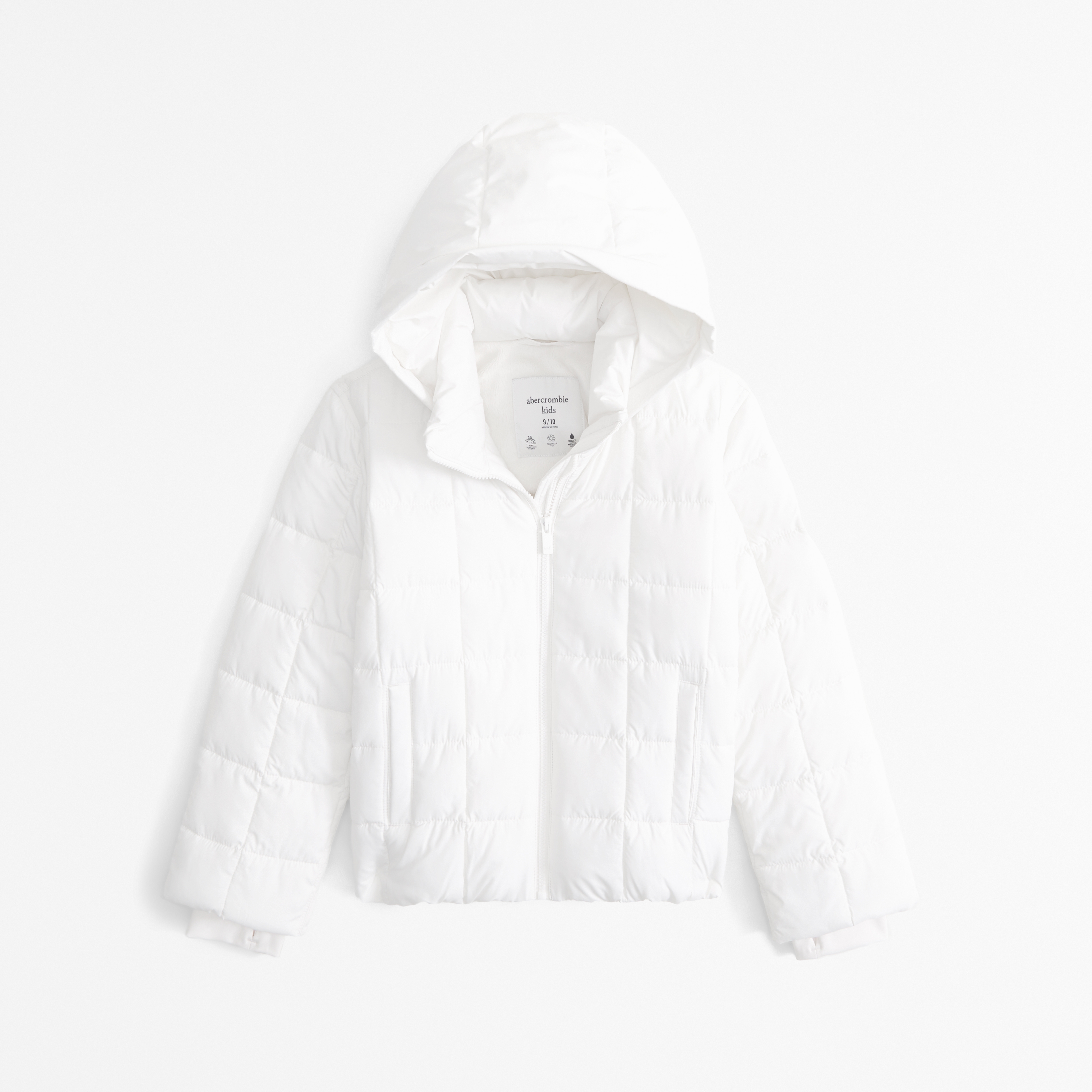 ⬜︎Abercrombie&Fitch ホワイト フード付きベスト レディース ⬜︎Abercrombie&Fitch ホワイト フード付きベスト レディース
