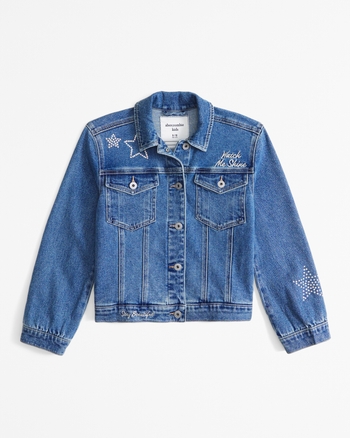Abercrombie oversized denim jacket top
