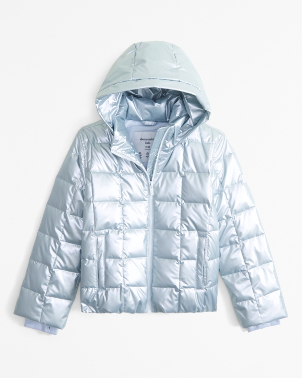 performance puffer, Metallic Blue