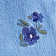 embroidered denim bomber jacket