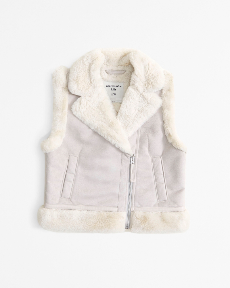 Abercrombie & fitch faux fur store vest