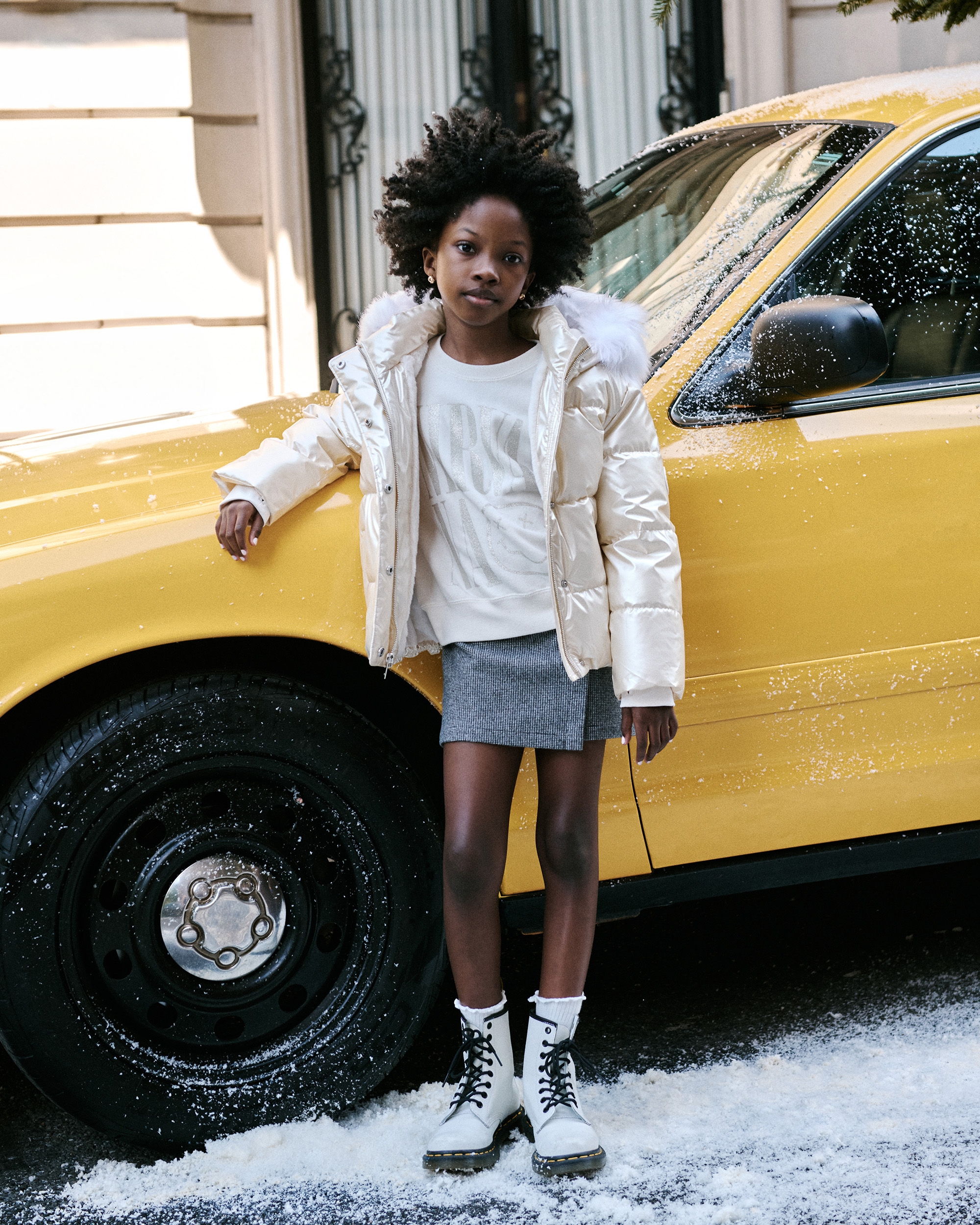 Girls puffy coats best sale