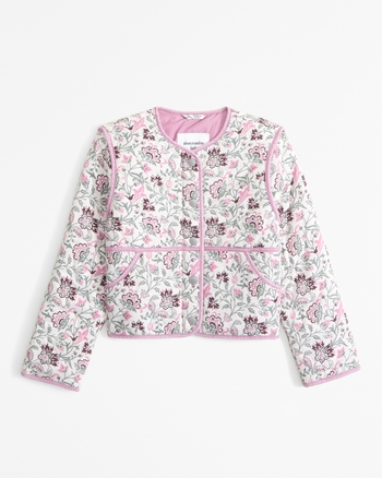 girls quilted liner jacket | girls clearance | Abercrombie.com