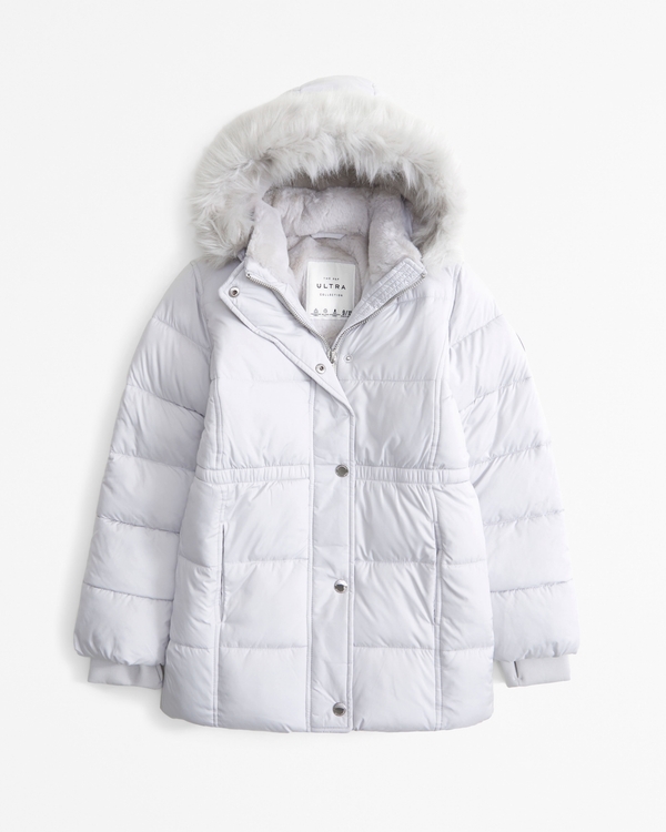 a&f ultra parka, Light Gray