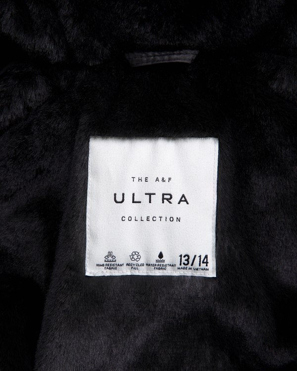 a&f ultra parka, Black Shine view 2