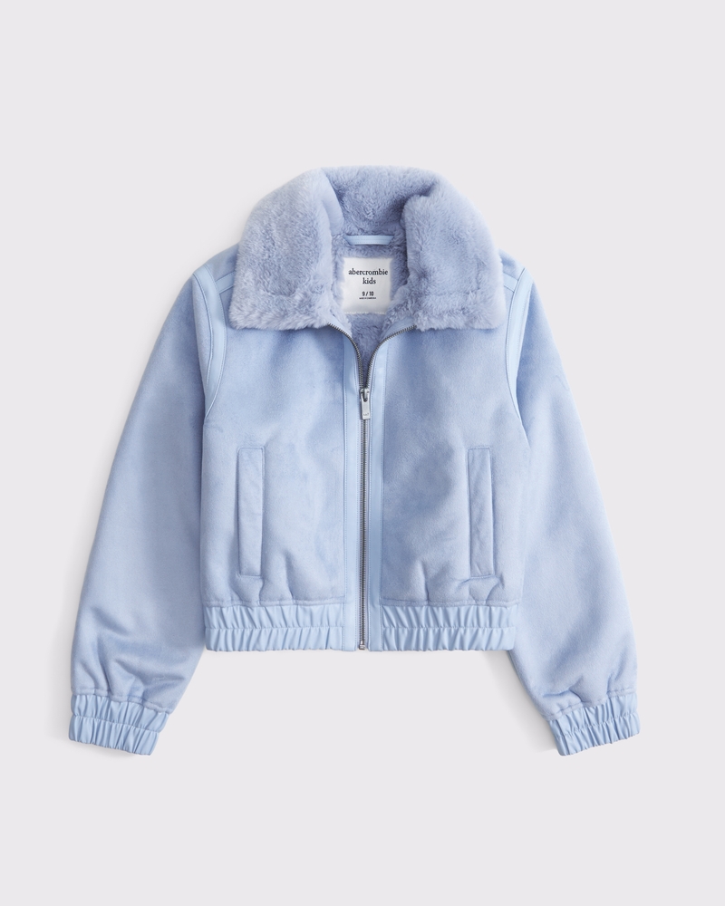 Cozy lined bomber jacket hotsell