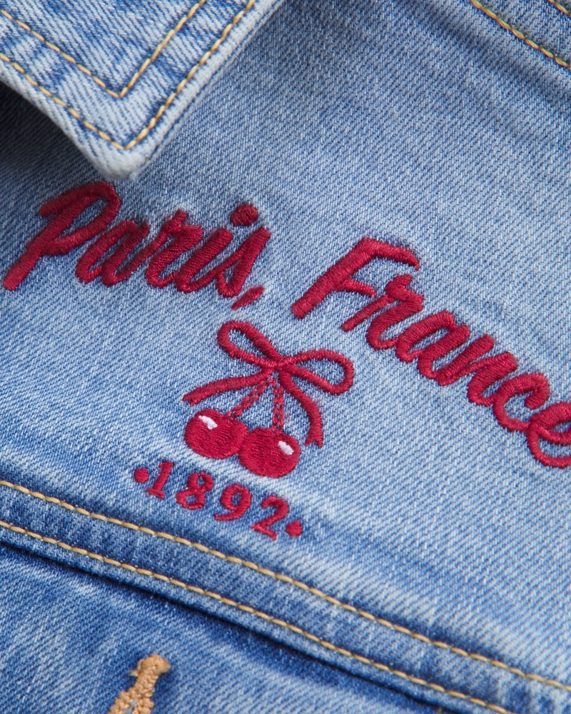 embroidered denim jacket