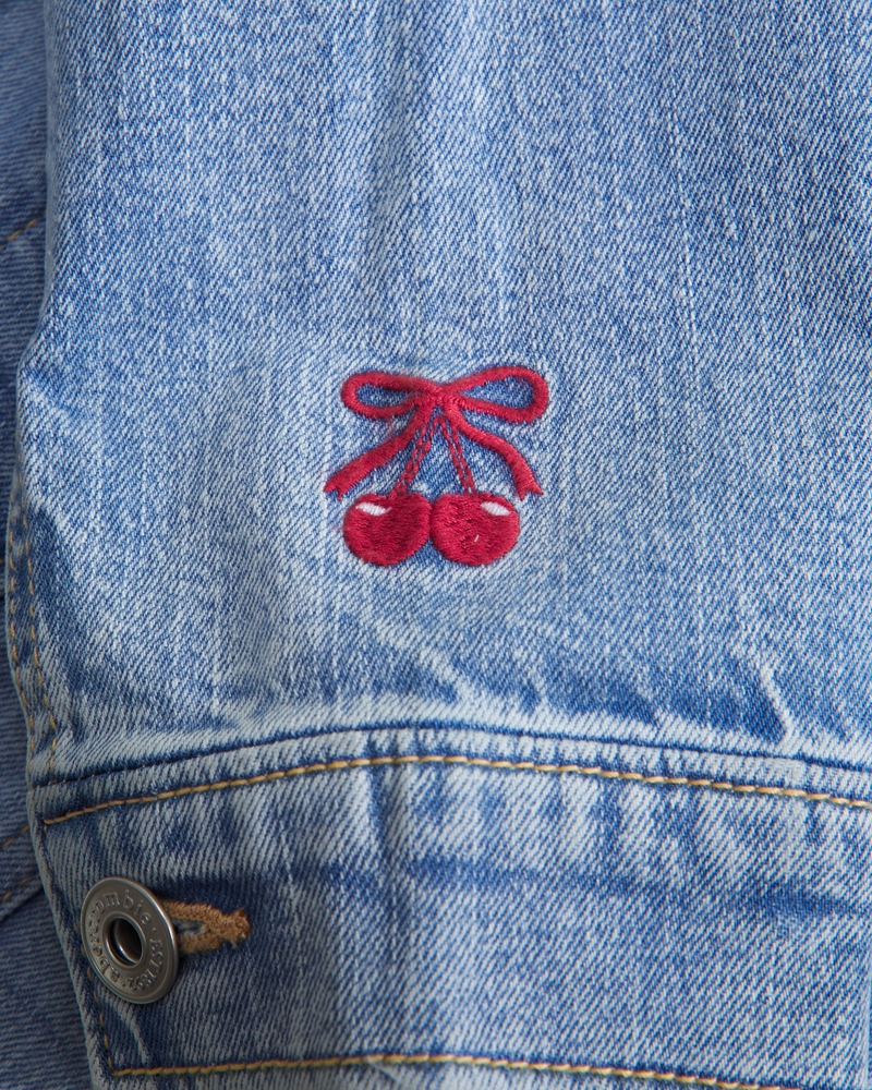 embroidered denim jacket