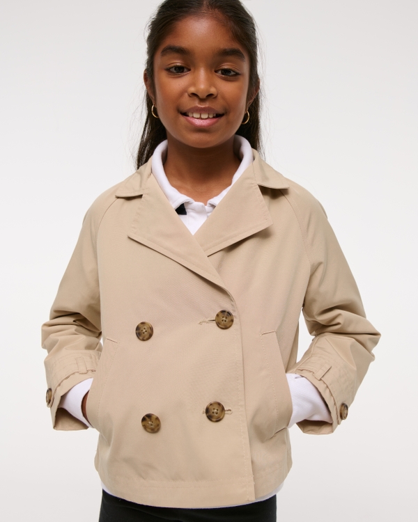 cropped trench coat