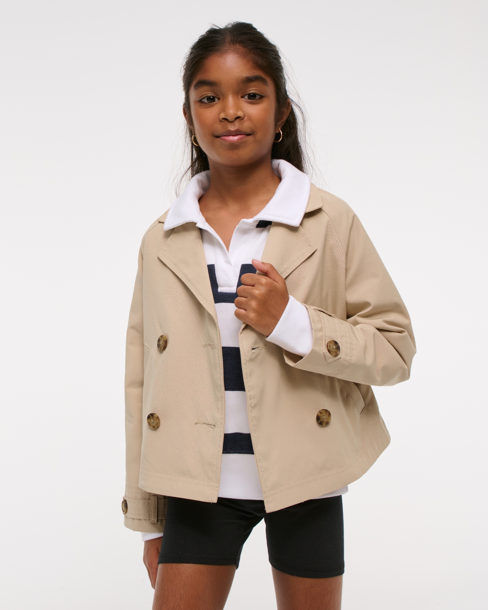 Abercrombie Kids Cropped trench coat | Arden Fair