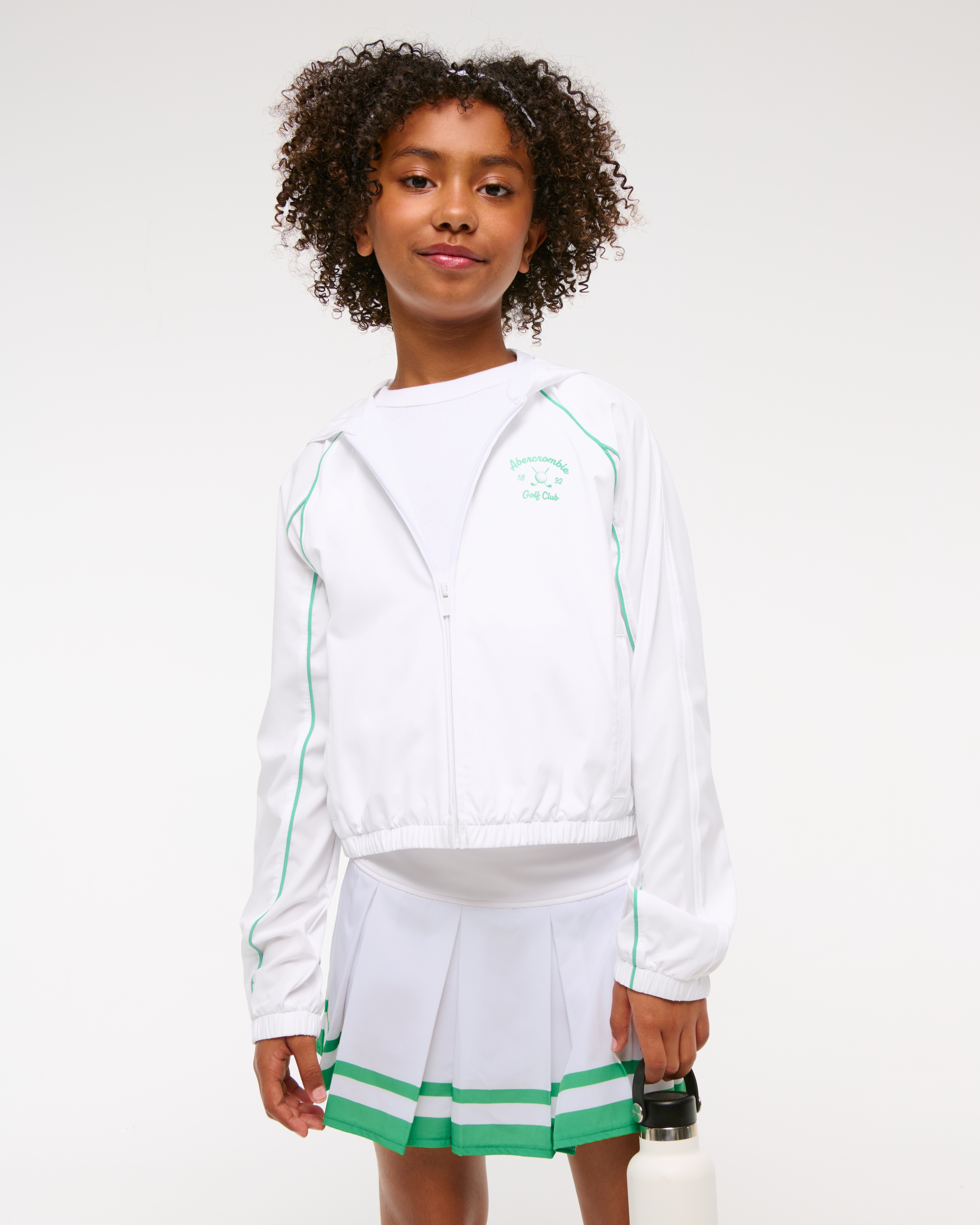 Abercrombie & Fitch Kids' Ypb Abercrombie Golf Club Jacket In White