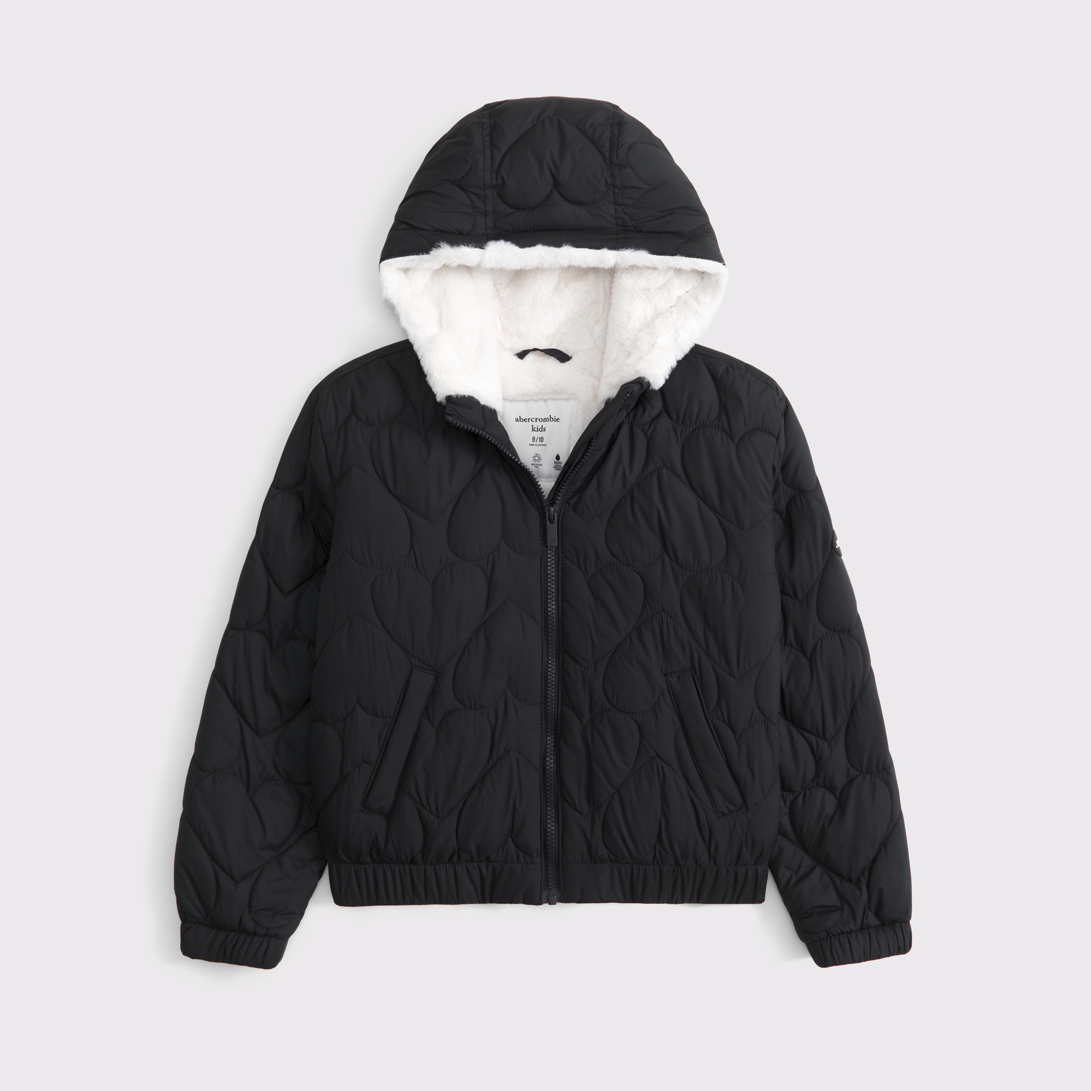 Abercrombie & Fitch Kids' Cozy Puffer In Black