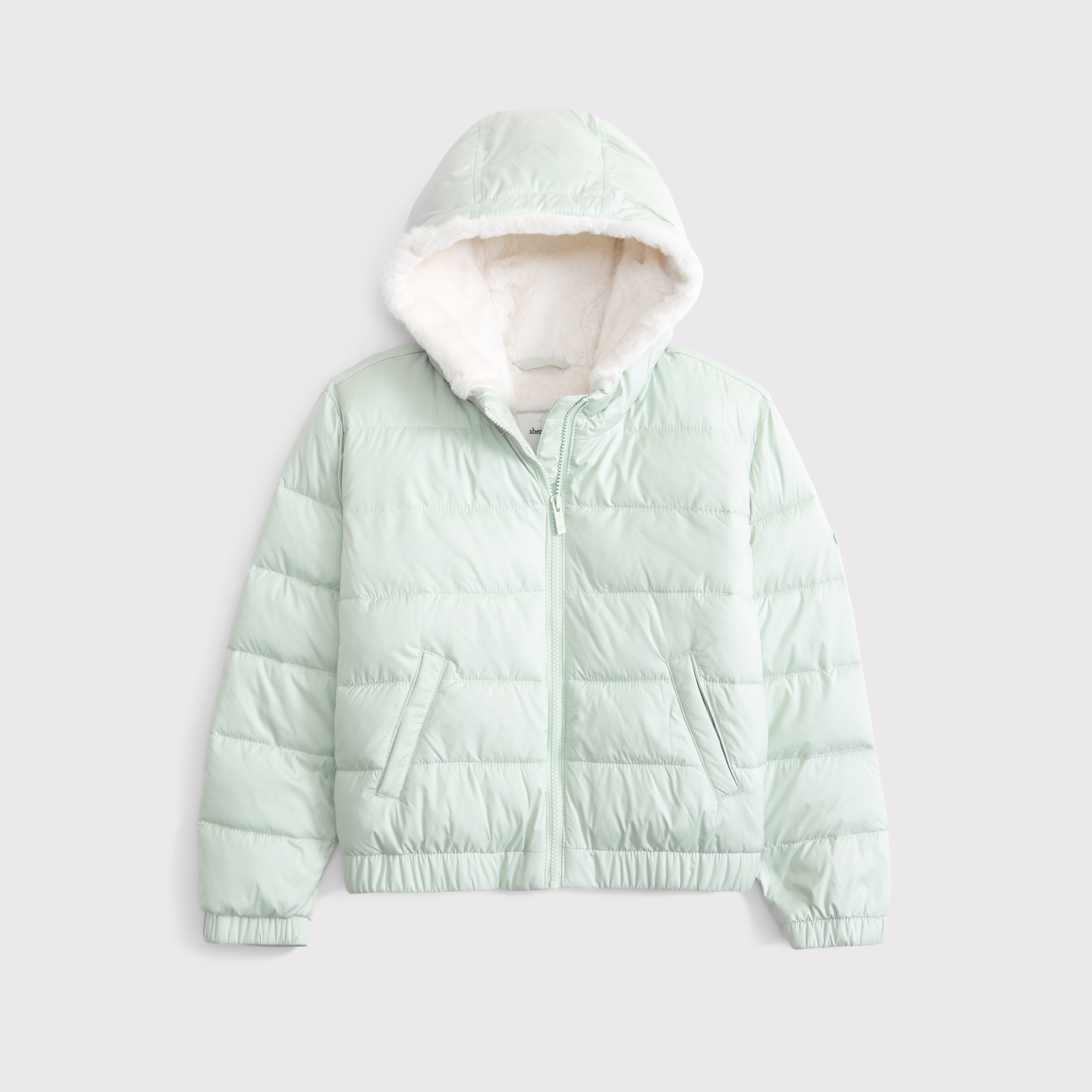 Abercrombie & Fitch Kids' Cozy Puffer In Green