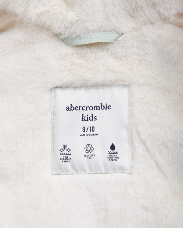 hooded puffer bomber jacket, Seafoam view 2